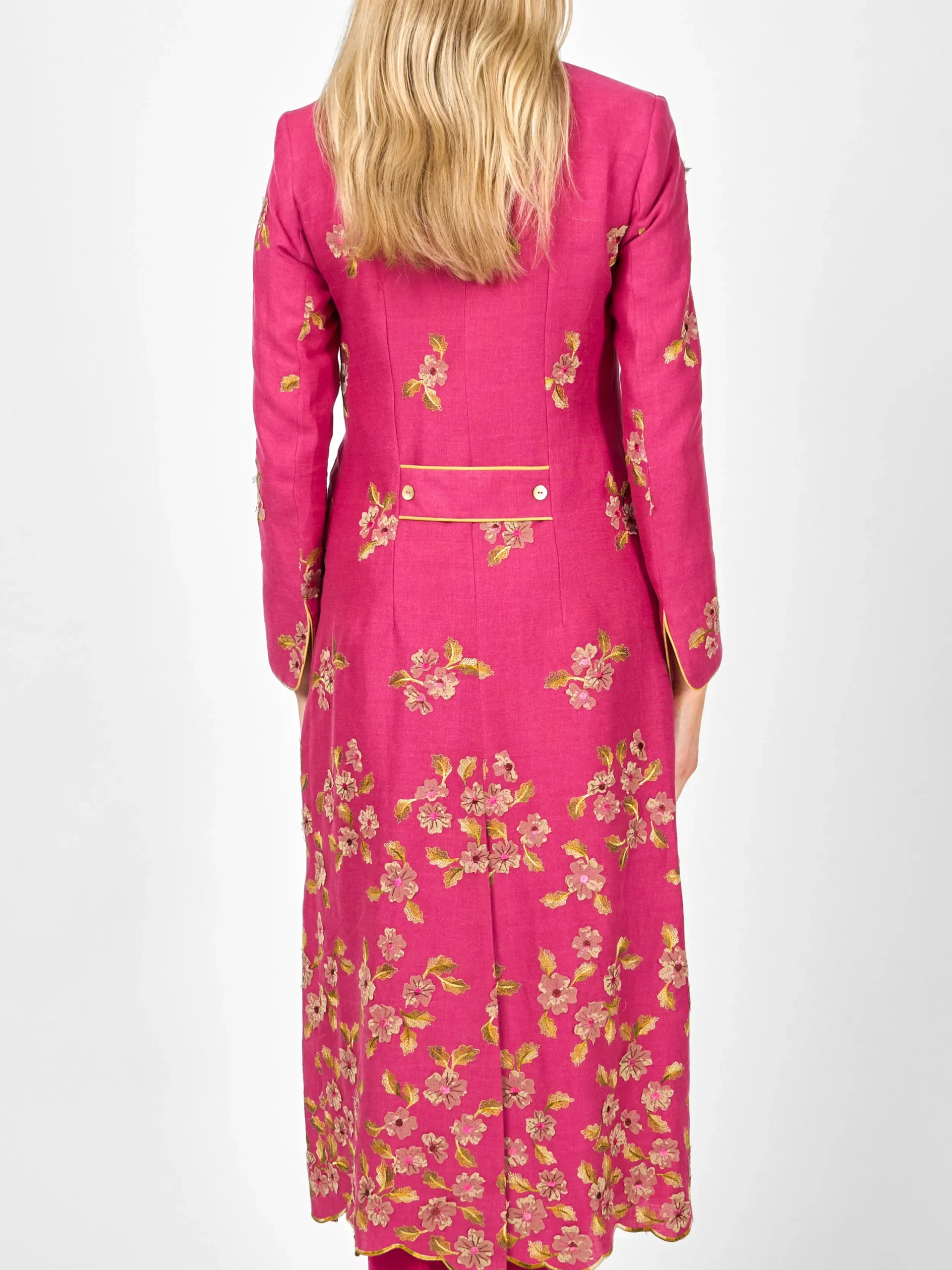 Favourbrook Carnaby Coat Peony Fenton Crease Resistant Linen-Women Mother Of The Bride | Jackets & Coats
