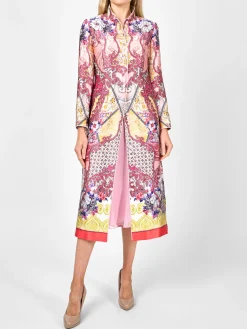 Favourbrook Carnaby Coat Red Madrid Silk Satin-Women Mother Of The Bride | Jackets & Coats