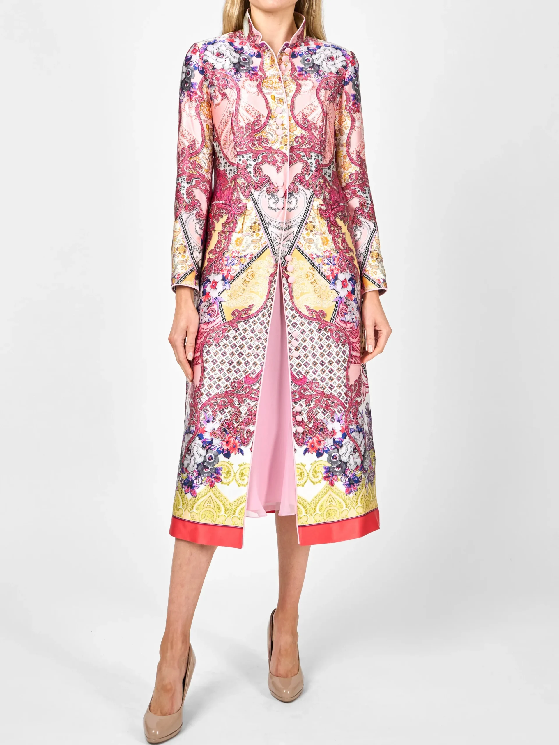 Favourbrook Carnaby Coat Red Madrid Silk Satin-Women Mother Of The Bride | Jackets & Coats