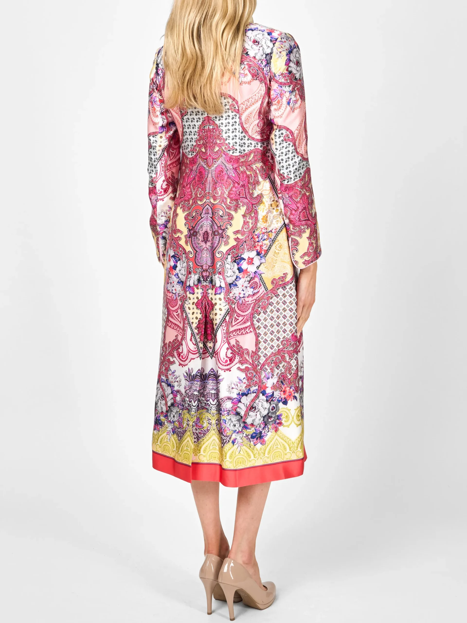 Favourbrook Carnaby Coat Red Madrid Silk Satin-Women Mother Of The Bride | Jackets & Coats