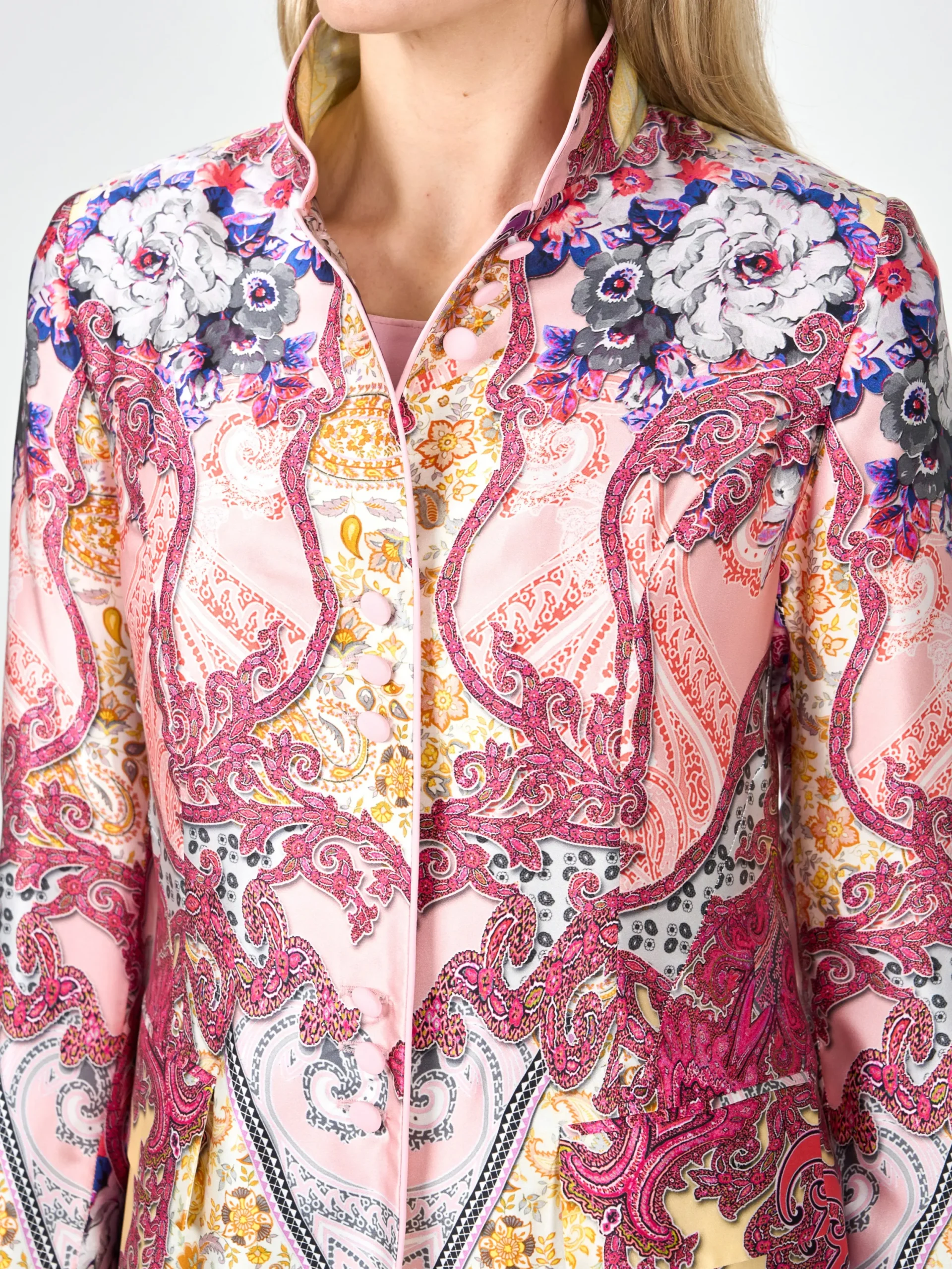 Favourbrook Carnaby Coat Red Madrid Silk Satin-Women Mother Of The Bride | Jackets & Coats