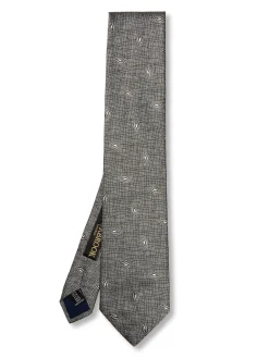 Favourbrook Charcoal Studland Silk Tie- Ties