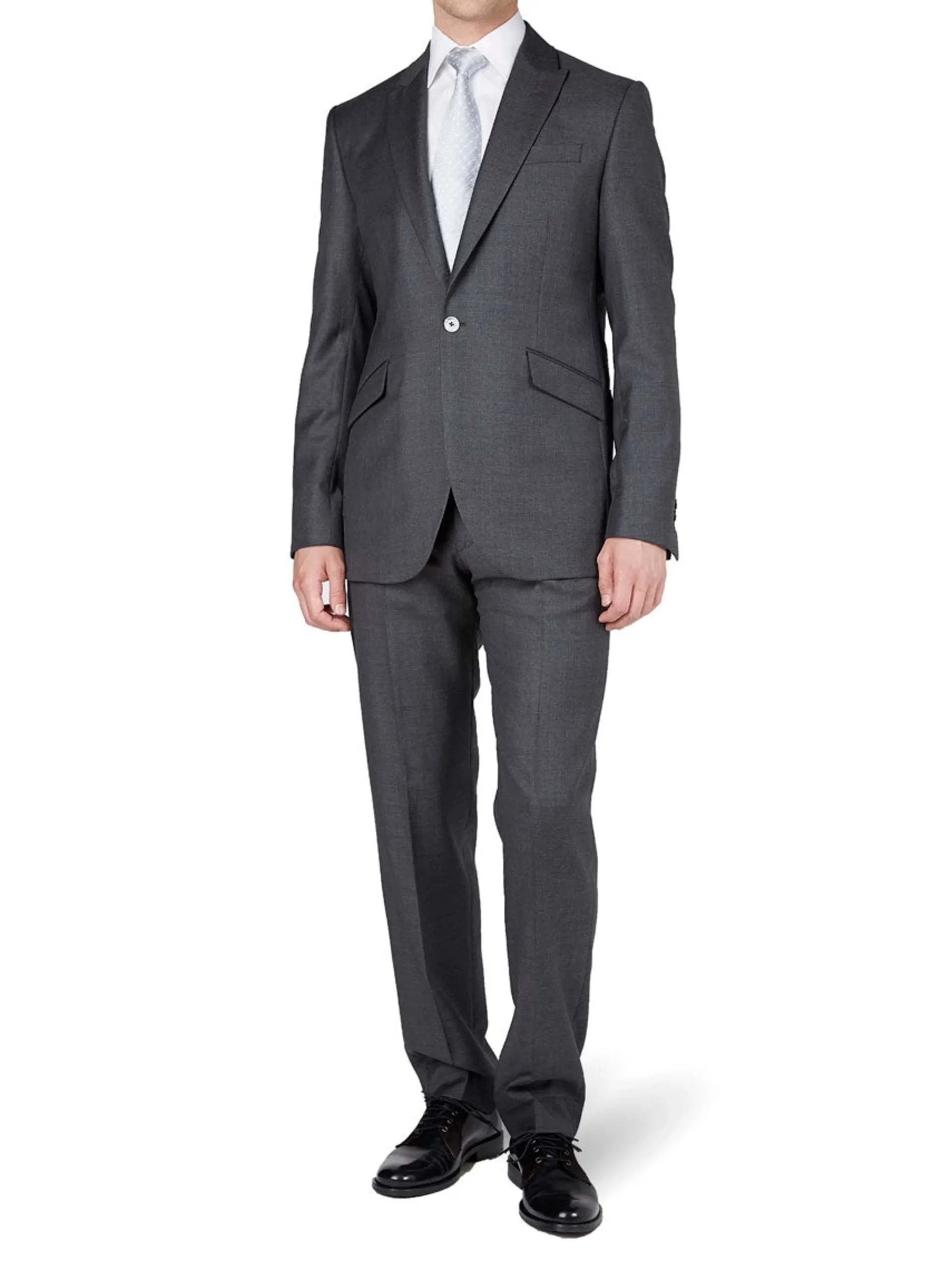 Favourbrook Charcoal Wellington Wool Newport Jacket- Suits