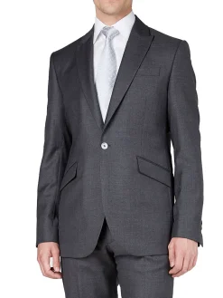 Favourbrook Charcoal Wellington Wool Newport Jacket- Suits
