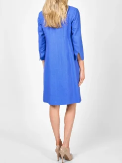 Favourbrook Chelsea Coat Cobalt Katmandu Silk Tasar-Women Jackets & Coats