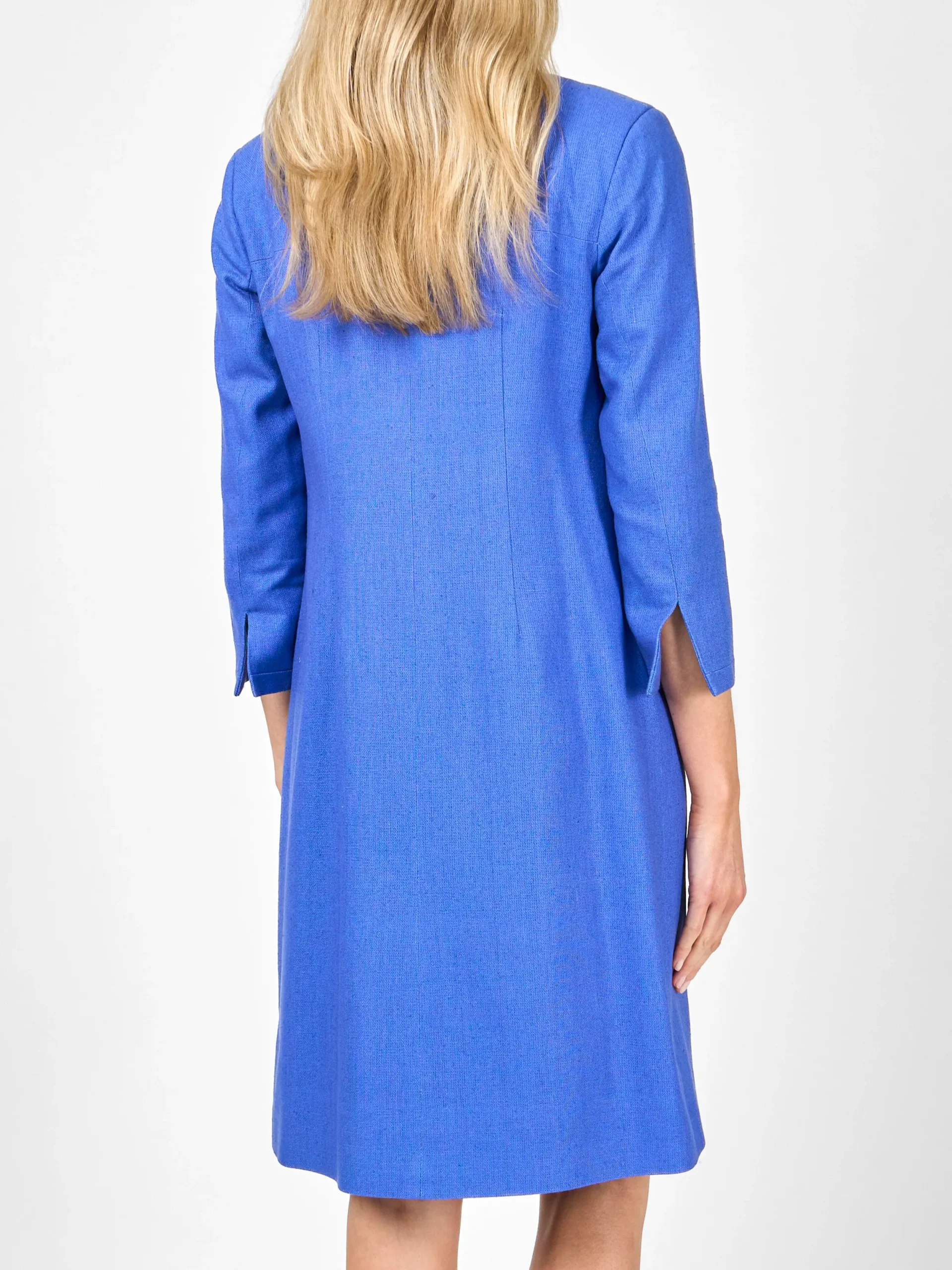 Favourbrook Chelsea Coat Cobalt Katmandu Silk Tasar-Women Jackets & Coats