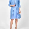Favourbrook Chelsea Coat Ocean Blue Dudley Linen-Women Jackets & Coats