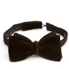 Favourbrook Chocolate Brown Velvet Bow Tie- Bow Ties