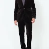Favourbrook Chocolate Brown Velvet Cotton Newport Jacket- Velvet Jackets | Suits