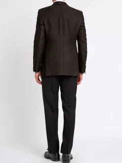 Favourbrook Cigar Black Randwick Unlined Dinner Jacket- Occasionwear | Dinner Jackets