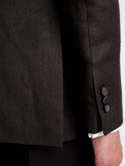 Favourbrook Cigar Black Randwick Unlined Dinner Jacket- Occasionwear | Dinner Jackets