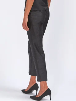 Favourbrook Cigarette Trousers Black Silk Douppion-Women Eveningwear | Eveningwear