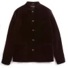 Favourbrook Claret Velvet Cotton Artist Jacket- Nehru Jackets | Velvet Jackets