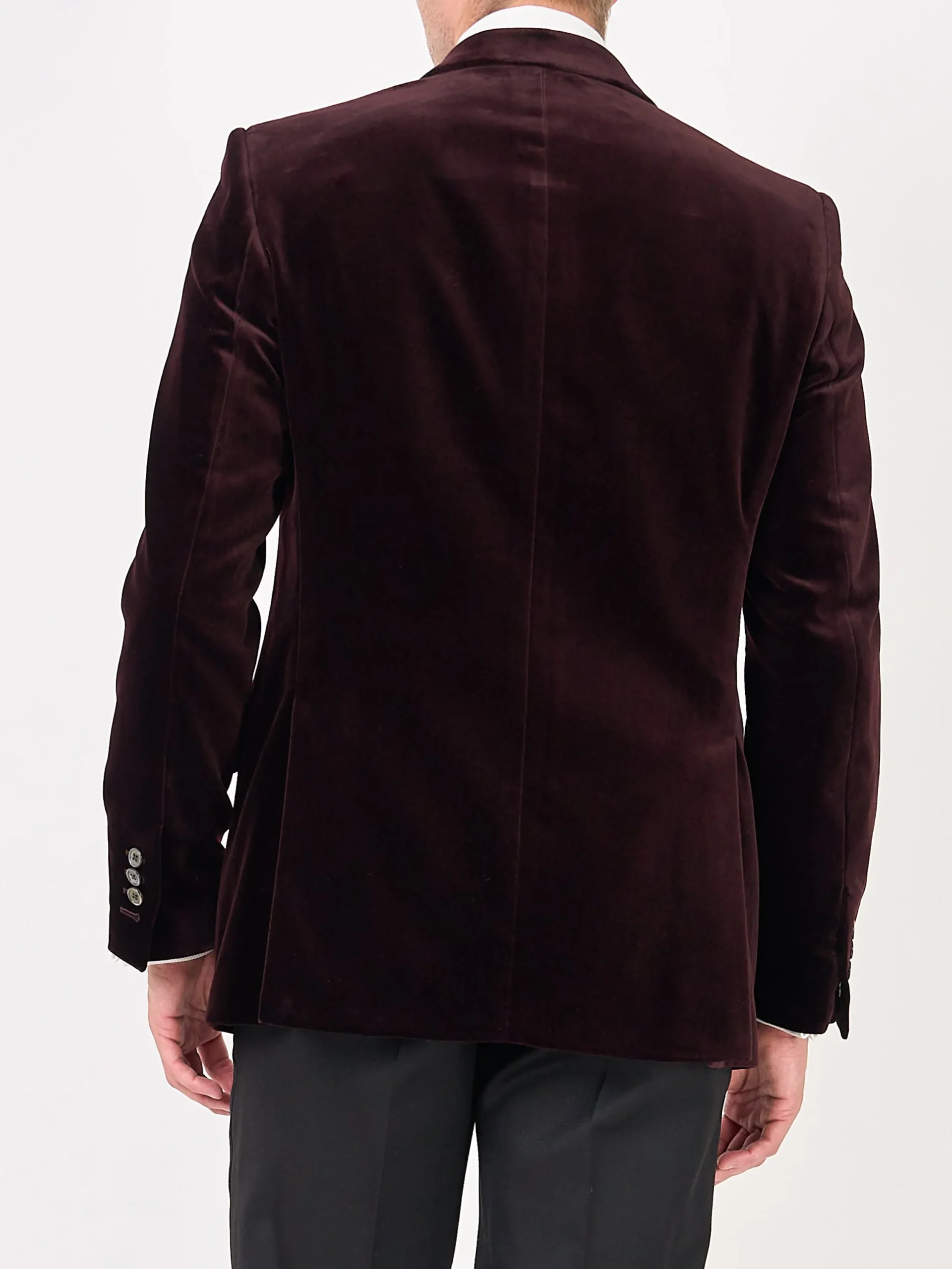 Favourbrook Claret Velvet Cotton Newport Jacket- Velvet Jackets | Dinner Jackets