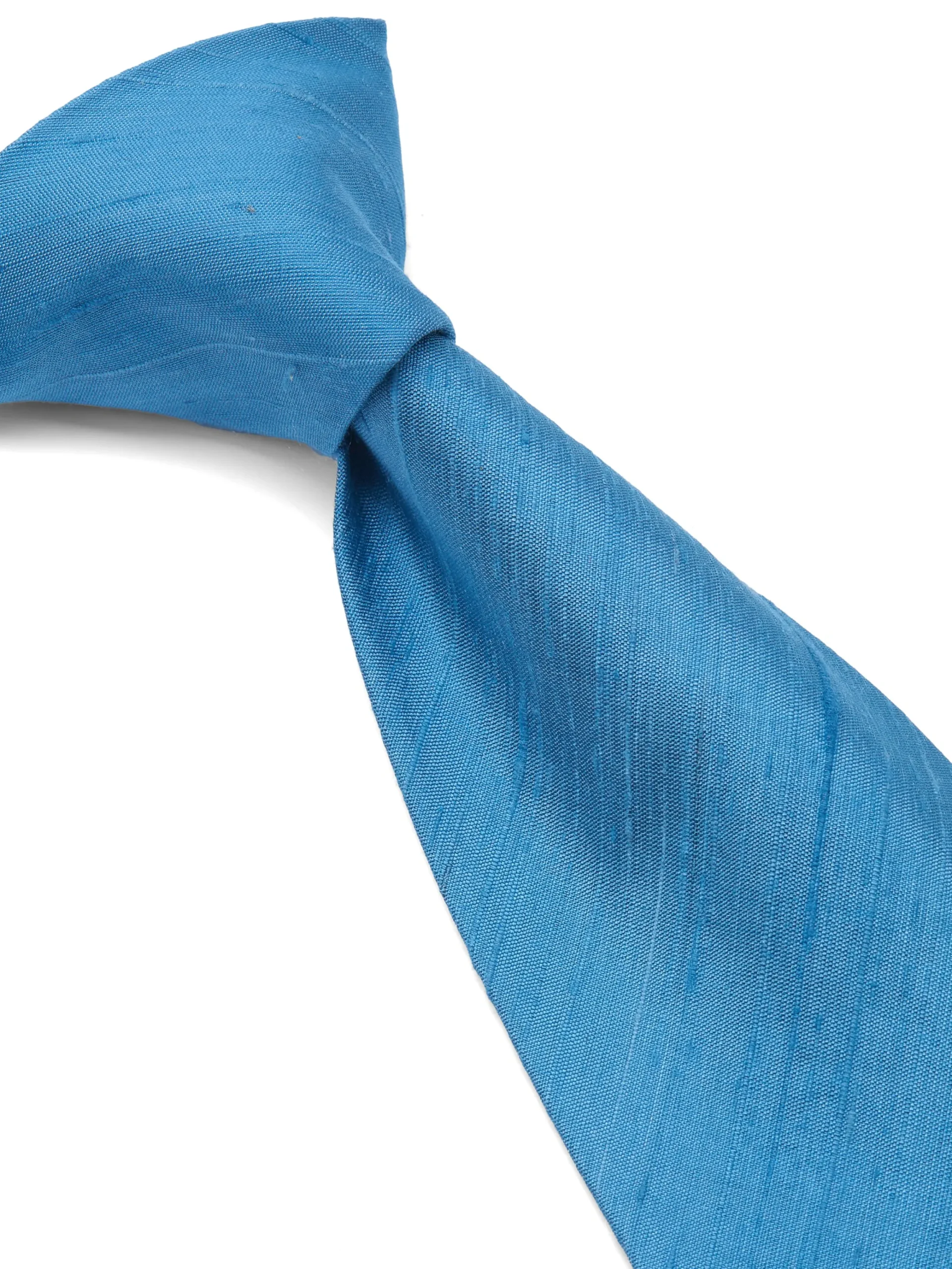 Favourbrook Cobalt Blue Douppion Silk Tie- Ties