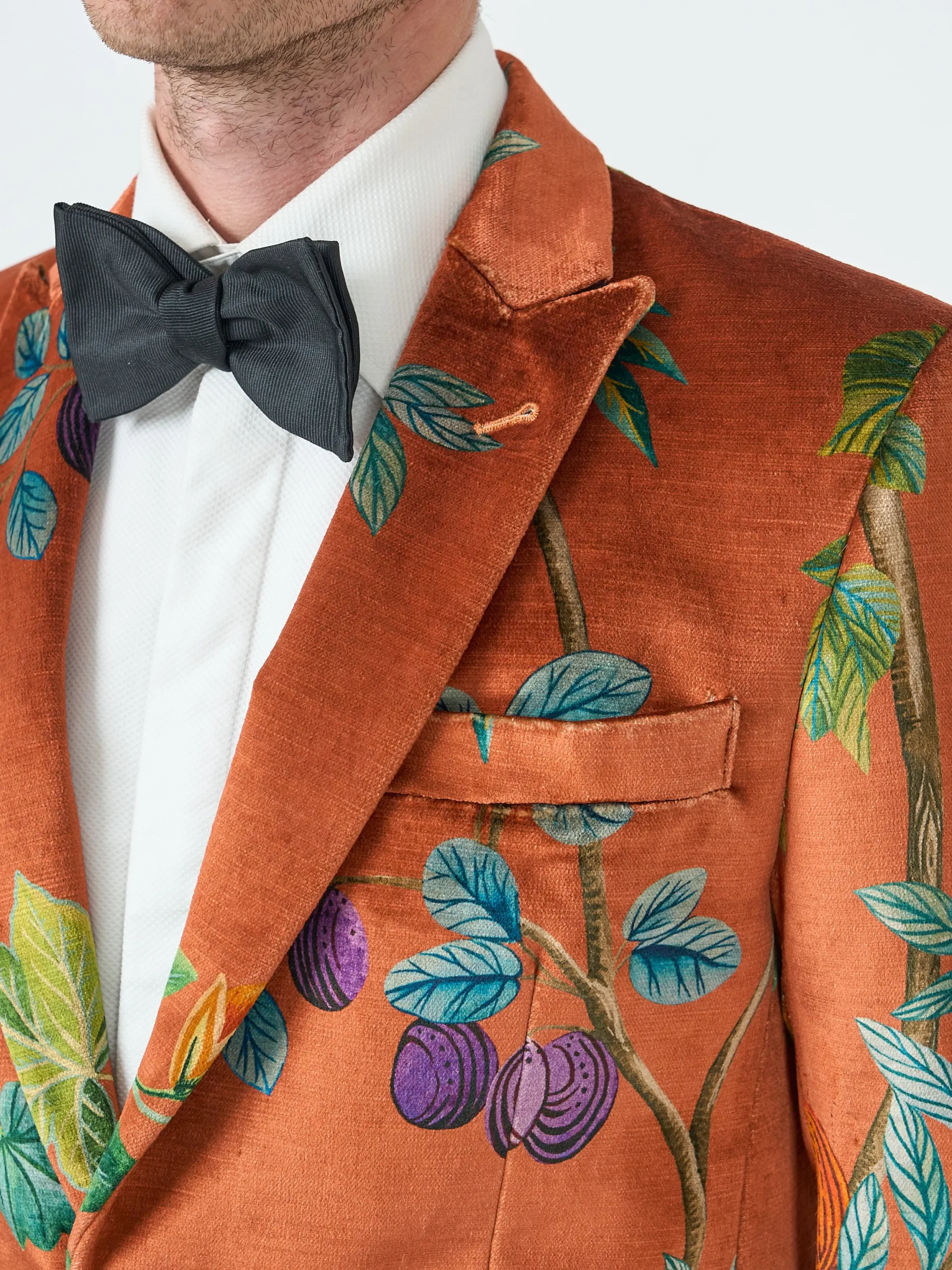 Favourbrook Copper Regency Velvet Newport Jacket- Velvet Jackets | Dinner Jackets