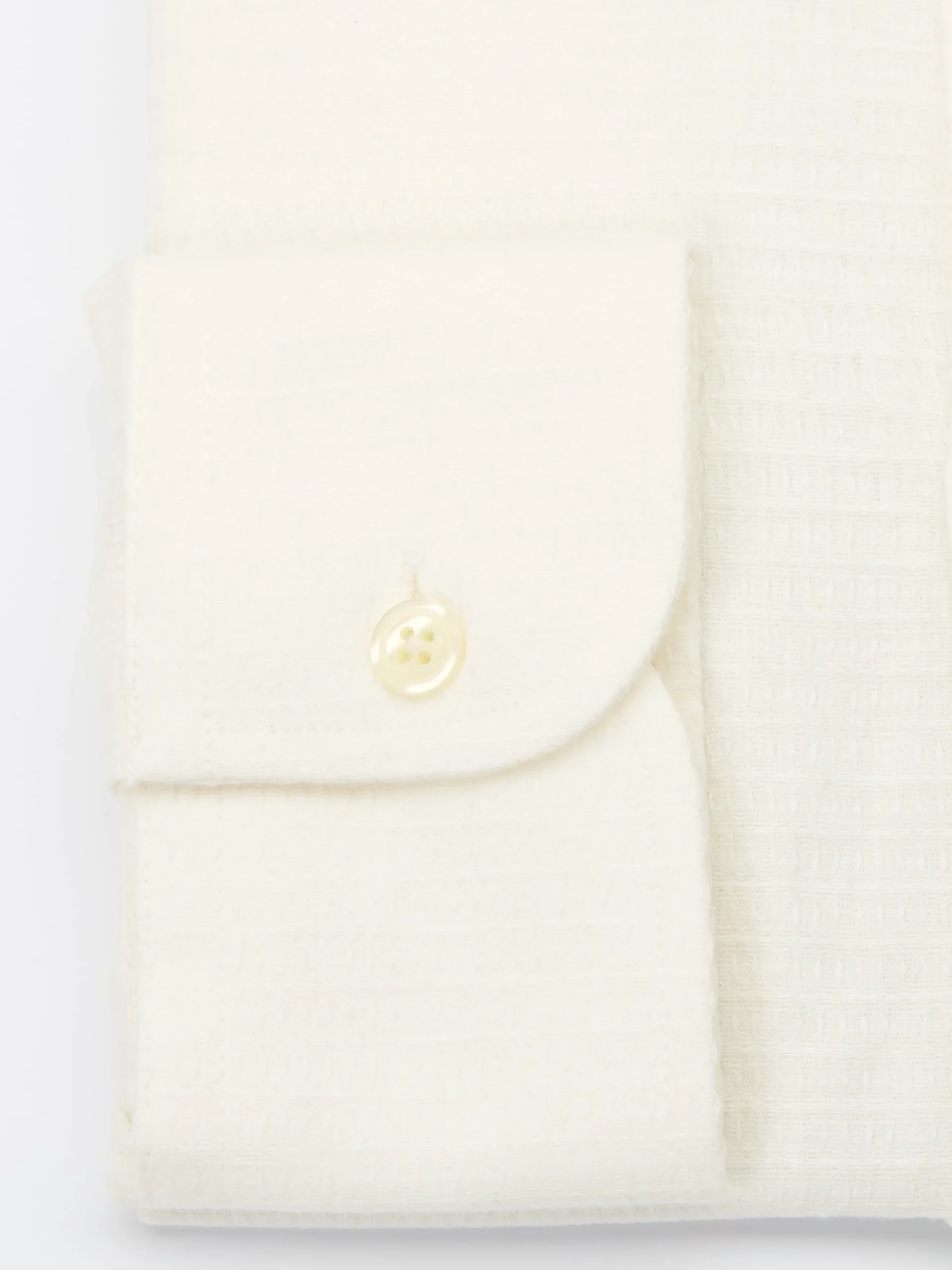 Favourbrook Cream Haston Cutaway Collar Shirt- Shirts