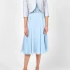 Favourbrook Davina Jacket Pale Blue Cosgrove Crease Resist Linen-Women Mother Of The Bride | Short Jackets