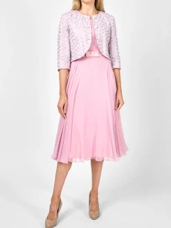 Favourbrook Davina Jacket Pale Pink Cosgrove Crease Resist Linen-Women Mother Of The Bride | Short Jackets
