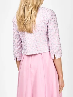 Favourbrook Davina Jacket Pale Pink Cosgrove Crease Resist Linen-Women Mother Of The Bride | Short Jackets