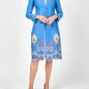 Favourbrook Eton Coat Cornflower Blue Otley Crease Resist Linen-Women Mother Of The Bride | Jackets & Coats