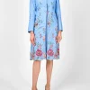 Favourbrook Eton Coat Pale Blue Glemham Crease Resist Linen-Women Jackets & Coats | Mother Of The Bride