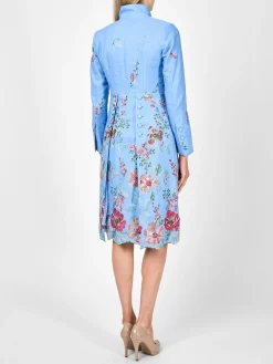 Favourbrook Eton Coat Pale Blue Glemham Crease Resist Linen-Women Jackets & Coats | Mother Of The Bride