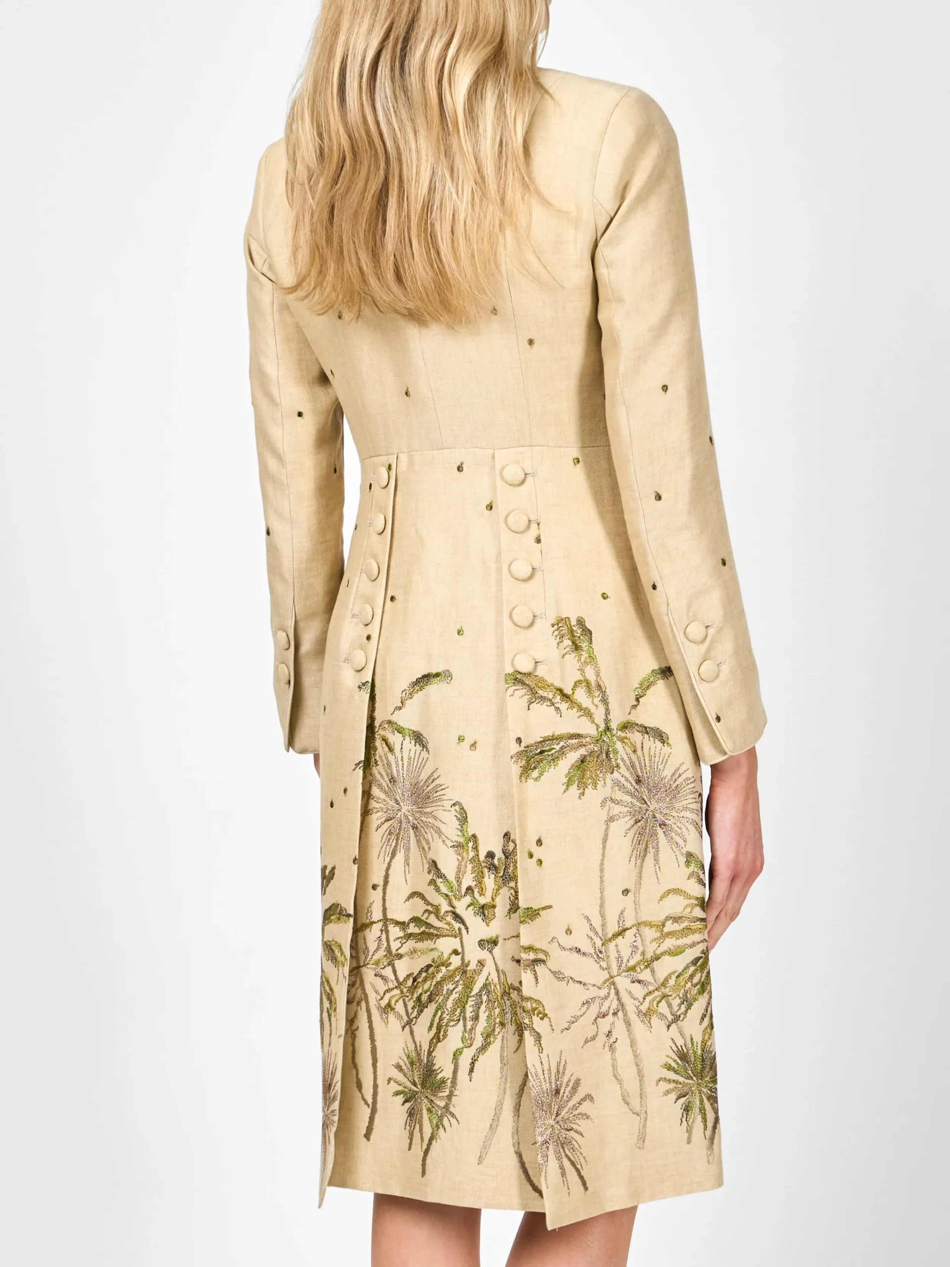 Favourbrook Eton Coat Pale Gold Hampton Crease Resist Linen-Women Mother Of The Bride | Jackets & Coats