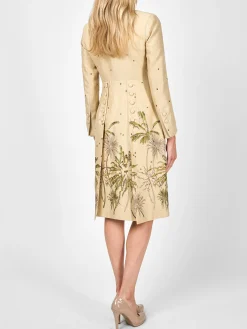 Favourbrook Eton Coat Pale Gold Hampton Crease Resist Linen-Women Mother Of The Bride | Jackets & Coats
