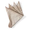 Favourbrook Fawn Douppion Silk Pocket Square- Pocket Squares