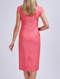 Favourbrook Florence Dress Strawberry Katmandu Silk Tasar-Women Dresses