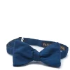 Favourbrook French Navy Douppion Silk Bow Tie- Bow Ties