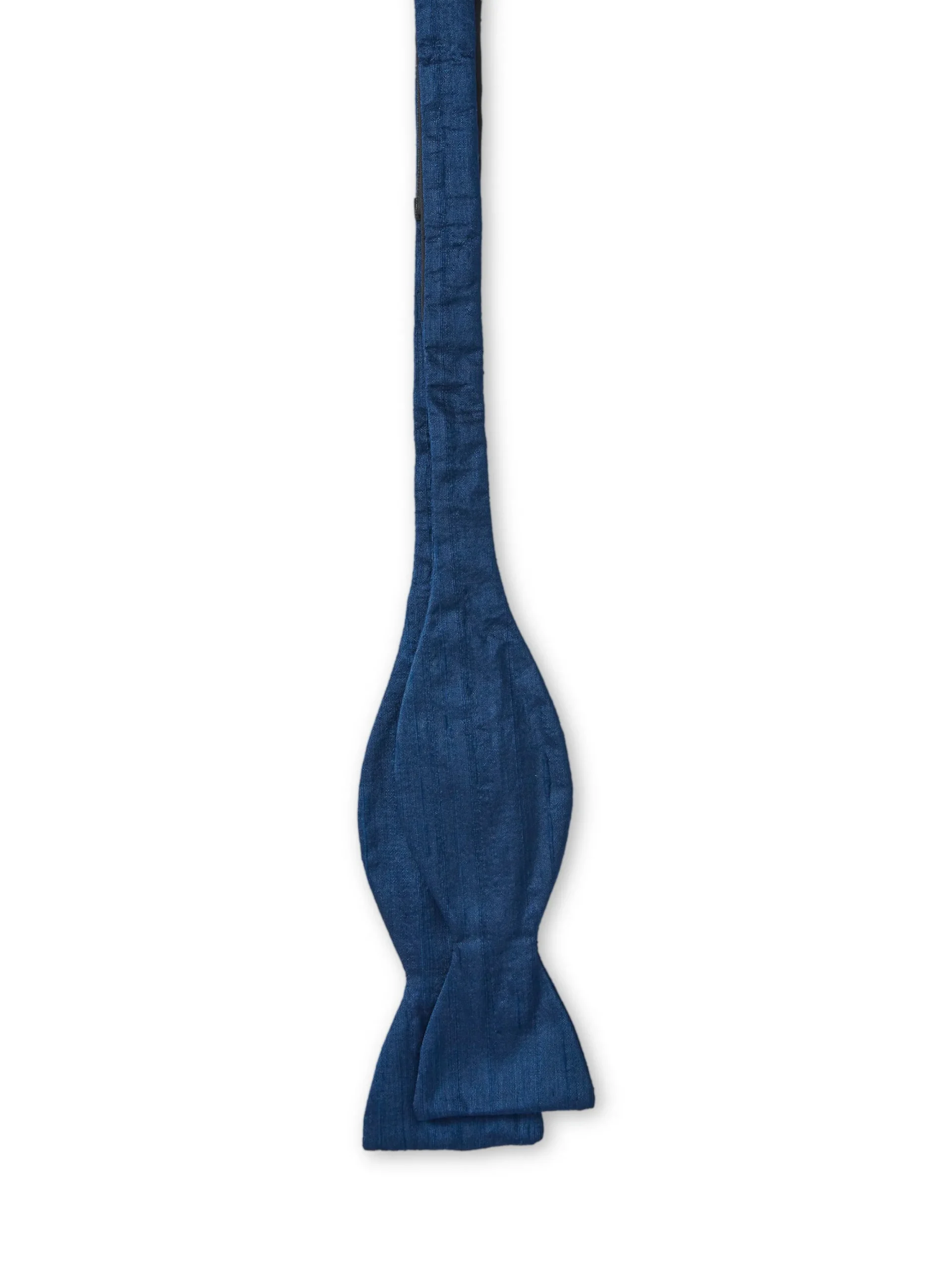 Favourbrook French Navy Douppion Silk Bow Tie- Bow Ties