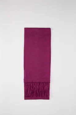 Favourbrook Fushia Mesh Silk Scarf- Scarves & Cravats