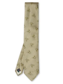 Favourbrook Gold Bees Silk Tie- Ties