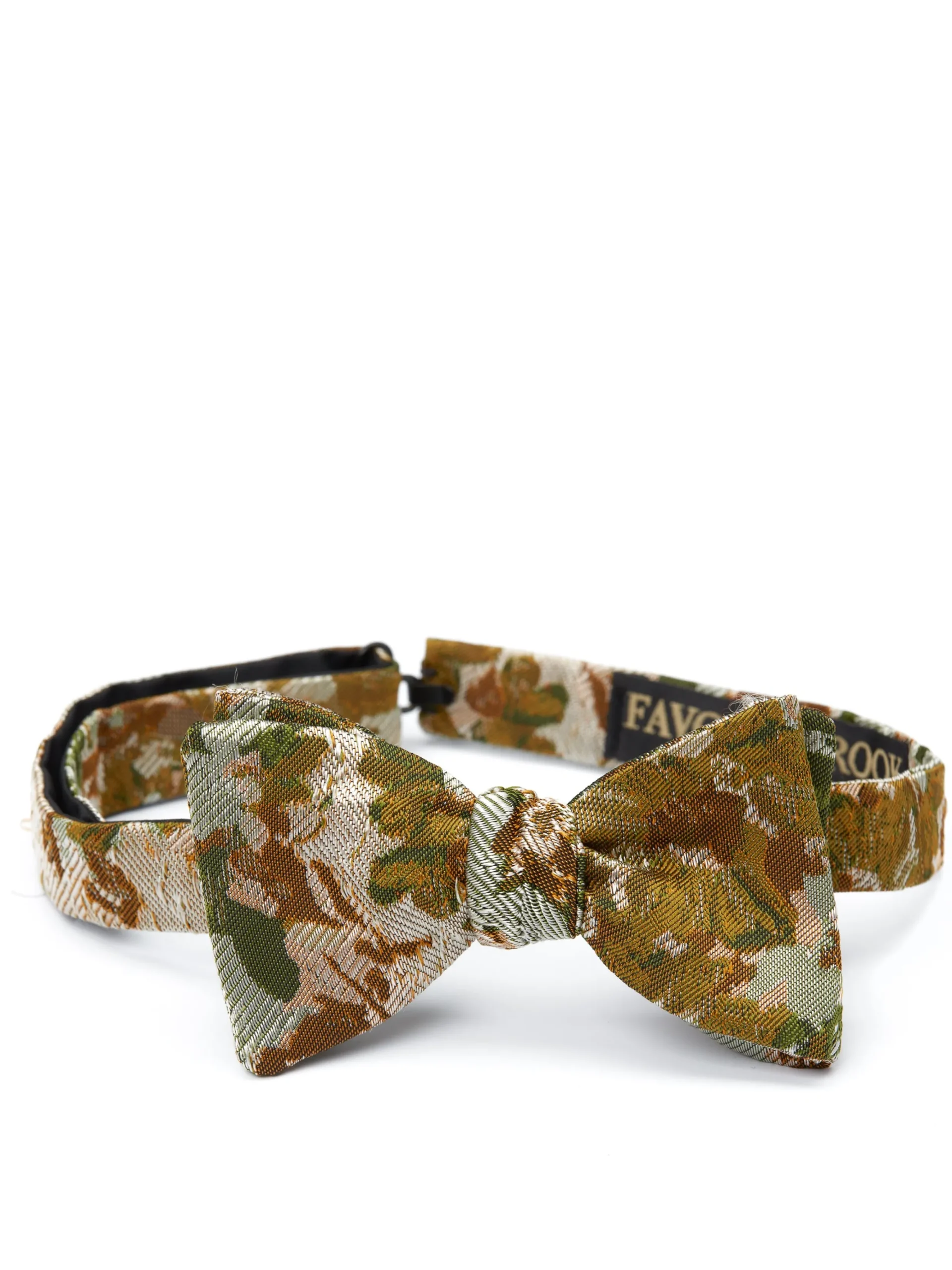 Favourbrook Gold Chatsworth Silk Bow Tie- Bow Ties