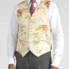 Favourbrook GP Linen Single Breasted 6 Button Waistcoat- Waistcoats | Wedding Waistcoats