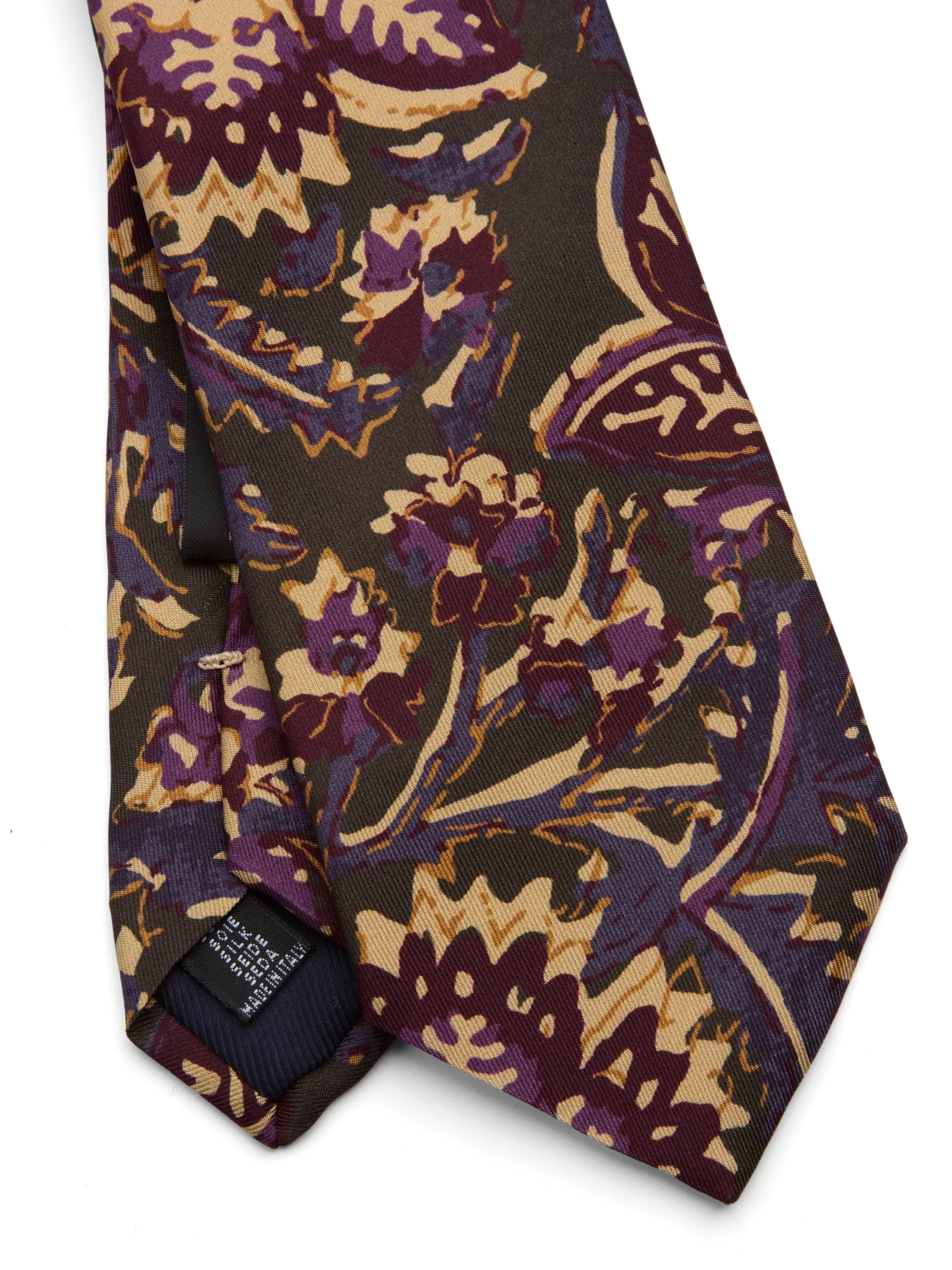Favourbrook Green / Purple Charleston Silk Tie- Ties