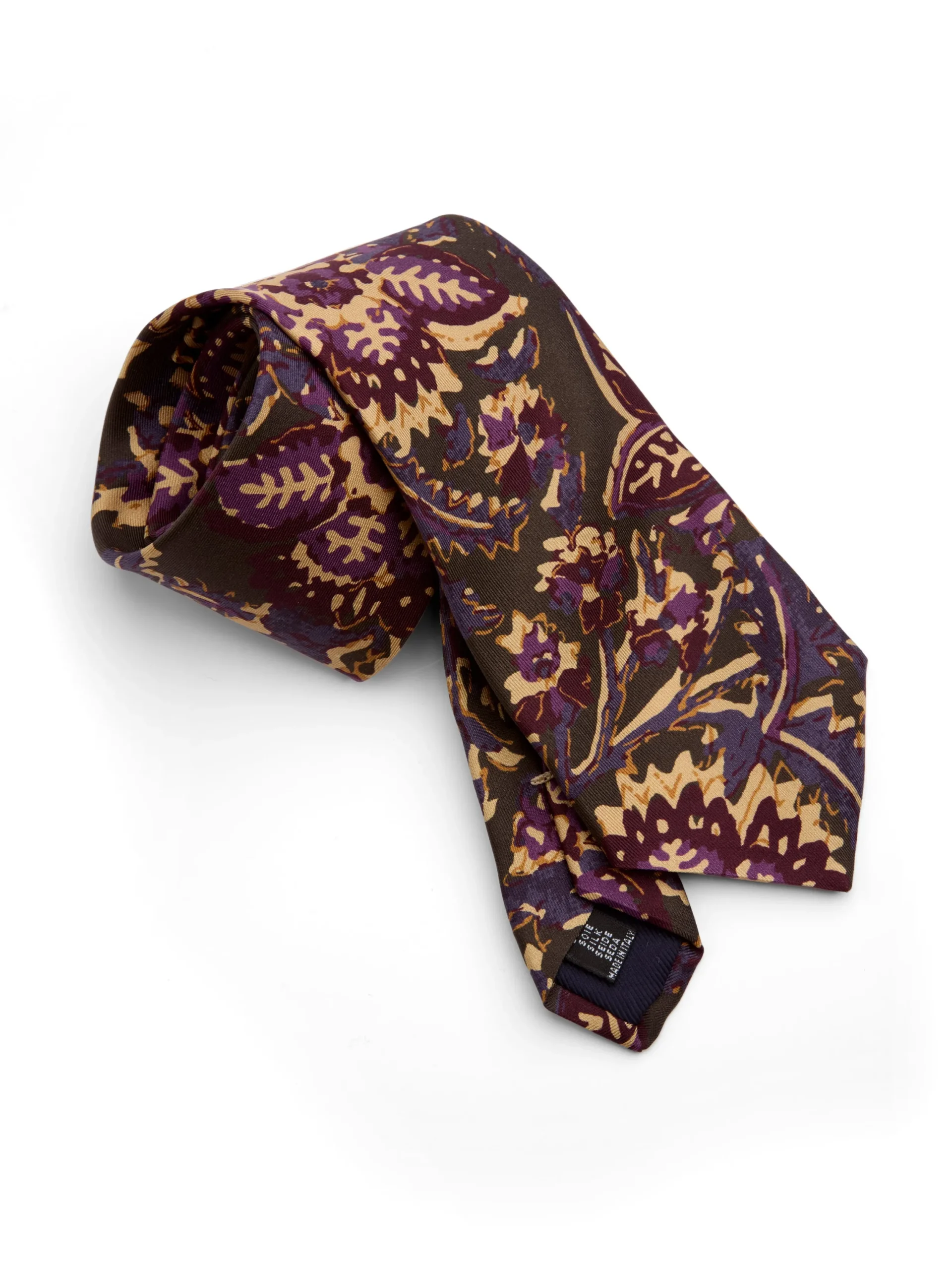 Favourbrook Green / Purple Charleston Silk Tie- Ties