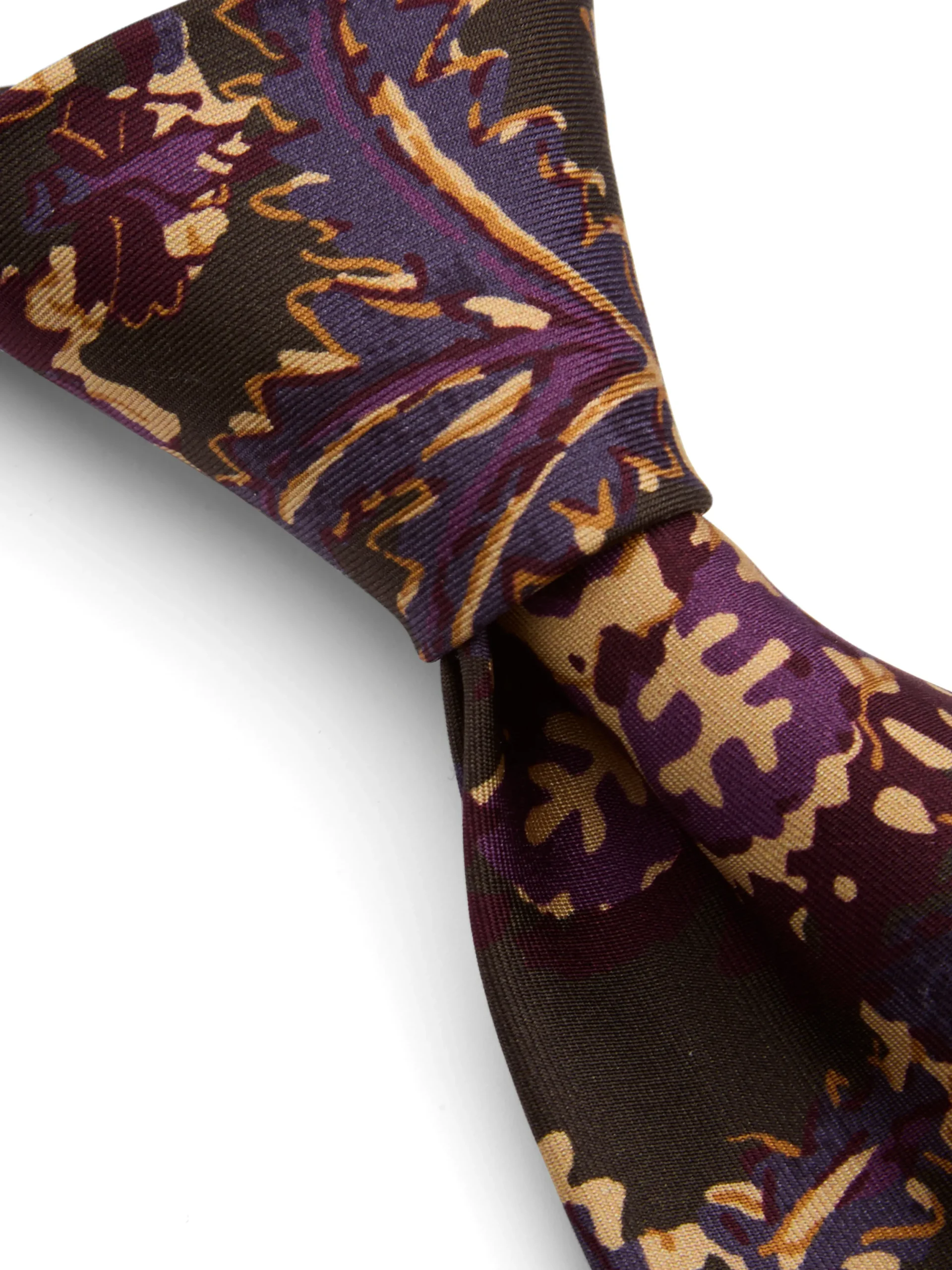 Favourbrook Green / Purple Charleston Silk Tie- Ties