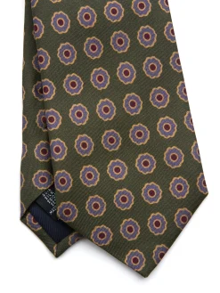 Favourbrook Green Firle Silk Tie- Ties
