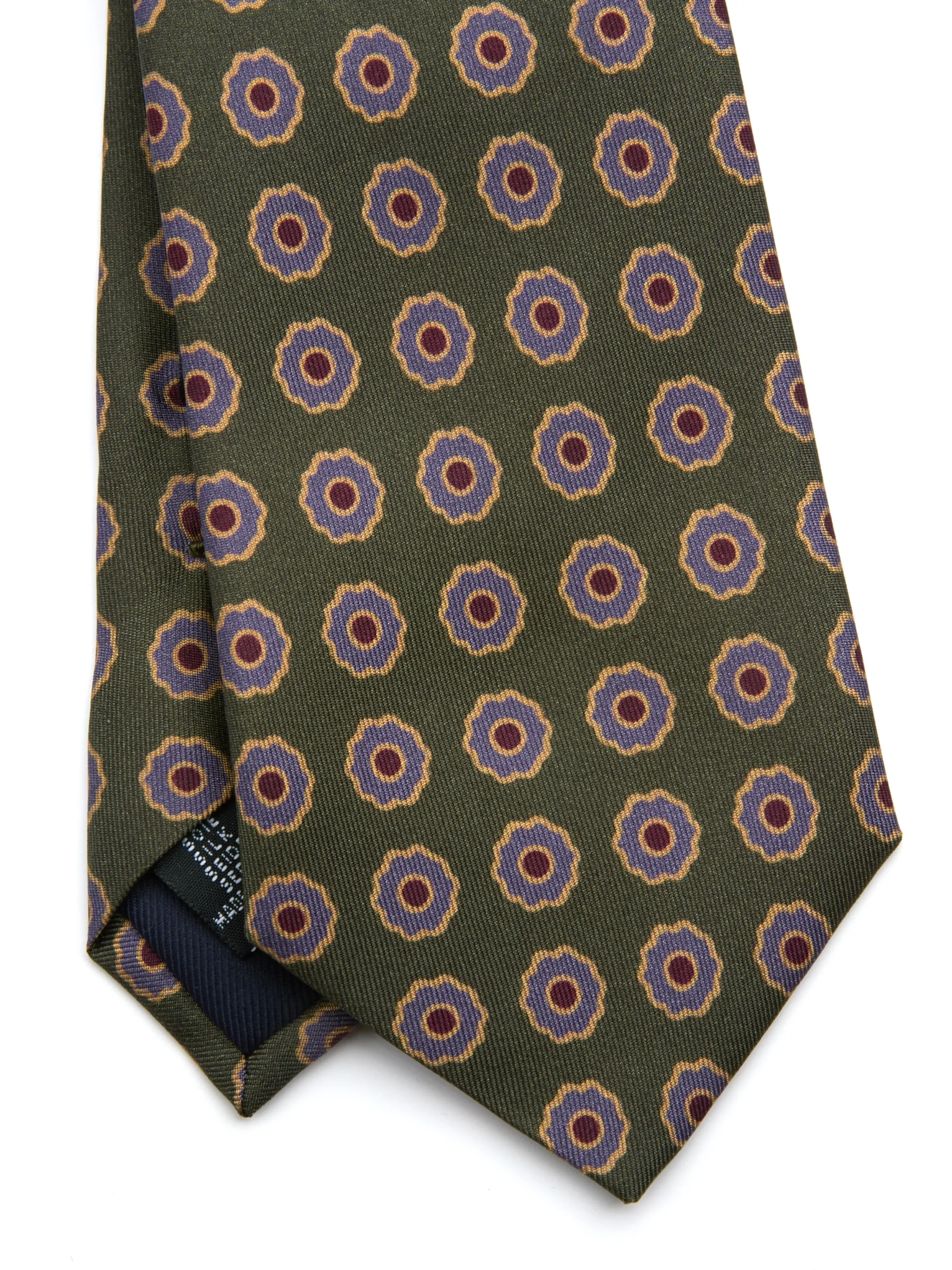 Favourbrook Green Firle Silk Tie- Ties