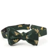Favourbrook Green Gold Bees Silk Bow Tie- Bow Ties