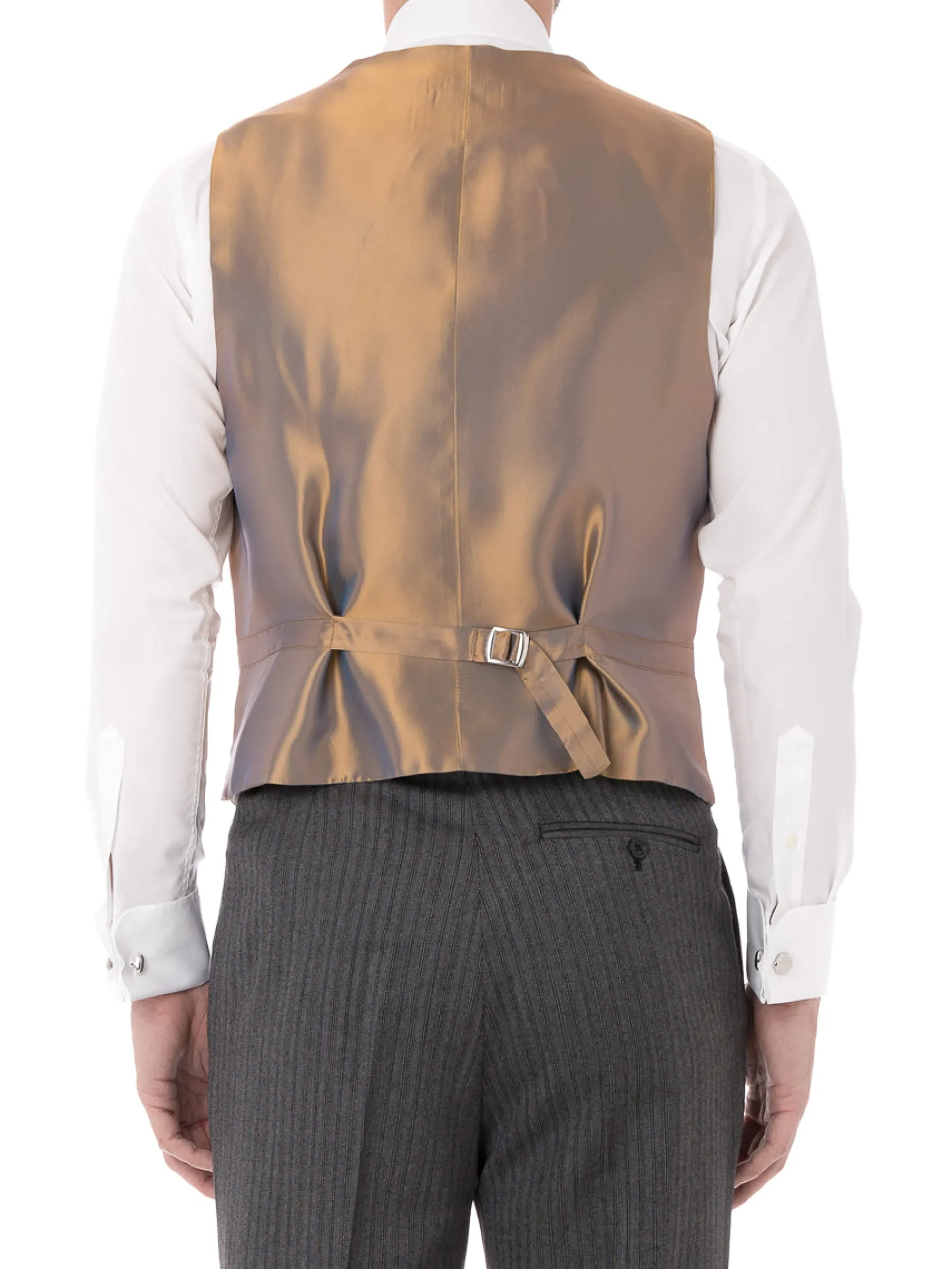 Favourbrook Green Gold Bees Silk Single Breasted 6 Button Waistcoat- Waistcoats | Royal Ascot Waistcoats