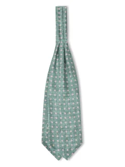 Favourbrook Green Osterley Silk Cravat- Scarves & Cravats