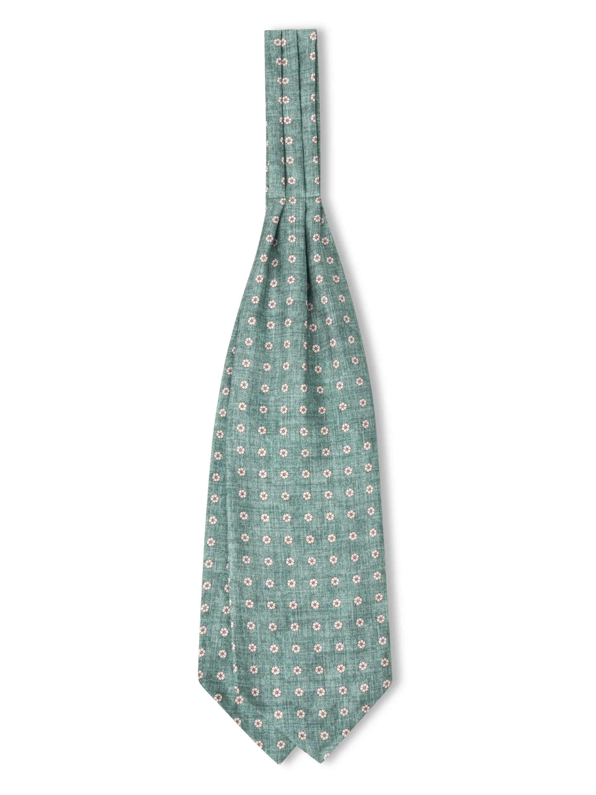 Favourbrook Green Osterley Silk Cravat- Scarves & Cravats