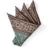 Favourbrook Green Osterley Silk Pocket Square- Pocket Squares