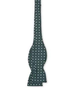Favourbrook Green Pickwick Silk Large Party Bow Tie- Bow Ties