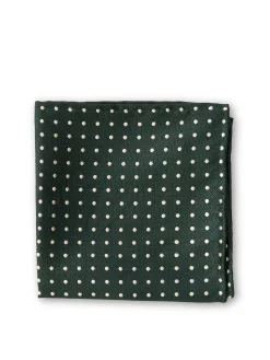 Favourbrook Green Pickwick Silk Pocket Square- Pocket Squares