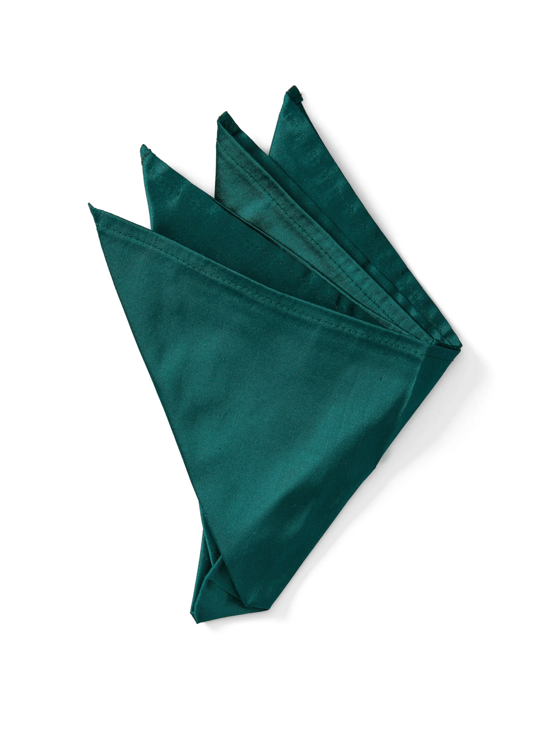 Favourbrook Green Varanasi Silk Pocket Square- Pocket Squares
